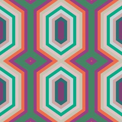 simple modern seamless geometric hexagon style. sea green, pastel gray and antique fuchsia colors. pattern illustration for wallpaper, fashion garment design, wrapping paper or texture