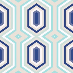 clean beige, dark slate blue and light blue colored modern seamless geometric hexagon style. pattern illustration for fashion garment design, wallpaper, wrapping paper or texture