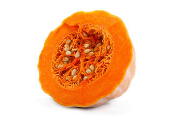 Pumpkin vegetable on white background
