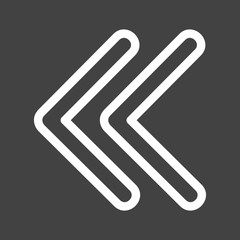 Obraz premium Left Direction Arrow Icon For Your Project