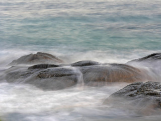 rock in the sea long exposition