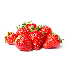 Strawberries isolated on white background