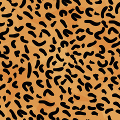 Leopard seamless pattern. Animal print. Vector background