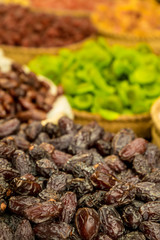 Exhibition dry fruits in the market