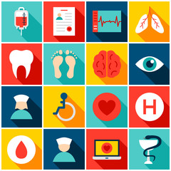 Medical Hospital Colorful Icons