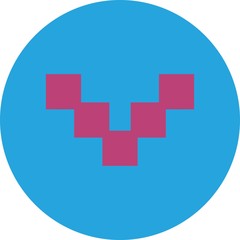 Obraz premium Down Direction Arrow Icon For Your Project