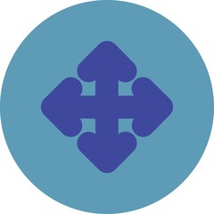 Obraz premium Complex Direction Arrow Icon For Your Project