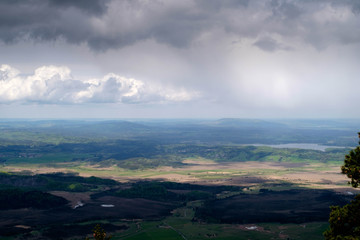 Fototapeta premium Panorama vom Voralpenland