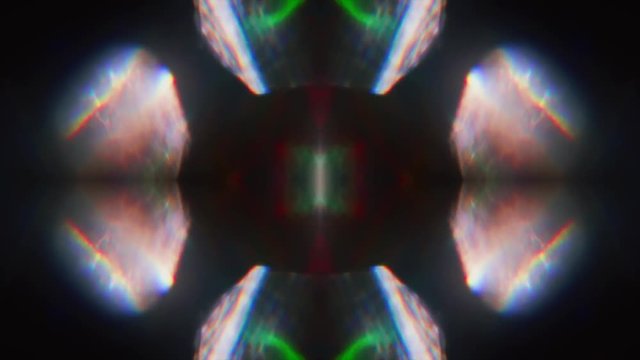 Kaleidoscope neon nostalgic elegant holographic background. 