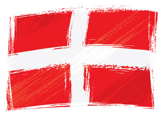 Grunge painted Savoy region of France flag