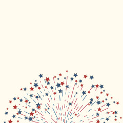 American fireworks patriotic background