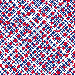 American stars and stripes seamless pattern
