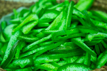 Exhibition dry fruits in the market