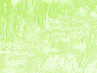 Green pencil background with white paper texture. Abstract organic hand drawn colored pencils background. Light green crayon drawings with graphite texture.