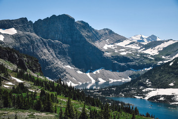 Hike to Hidden Lake at Logan Pass in Glacier National Park in Montana During Summer