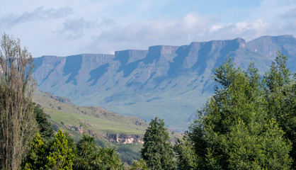 The Twelve Apostle mountain in Sisonke which overlooks The Sani Pass, the rural dirt road through the mountains which connects  South Africa to Lesotho.