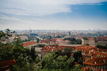 Naklejka na ściany i meble Panorama of the city