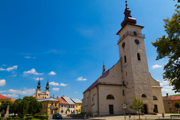 Obraz premium Historical center of old town Podolinec. SLovakia.