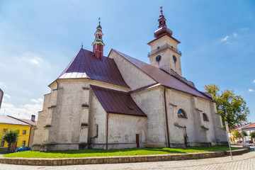 Fototapeta na wymiar Church of the Virgin Mary's Ascension. Town Podolinec. SLovakia.