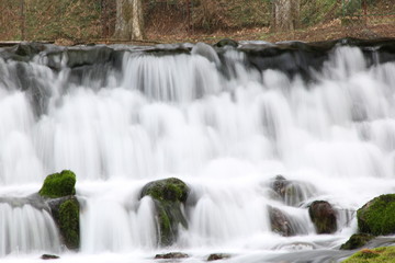 Fototapeta na wymiar Long exposure waterfall in nature
