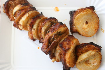Schaschlik gegrillt