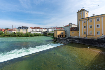 Steyr und Enns Zusammenfluss in Steyr