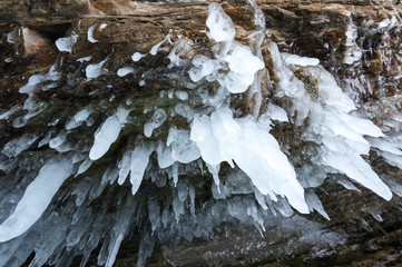 Icicles of Lake Baikal