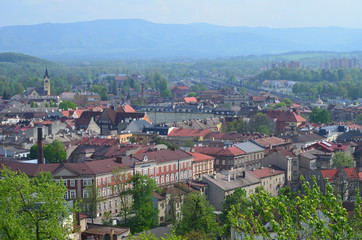 Cesky Tesin z lotu ptaka/Aerial view of Cesky Tesin, The Czech Republic