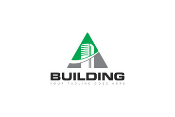 building logo and icon vector Illustration design template