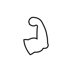 Muscle icon vector