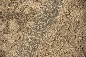 Uneven rough road canvas is close