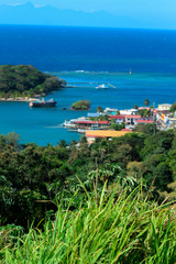 Overlooking an Island on the Caribbean Sea 