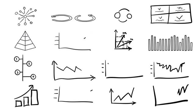 Graphs and diagrams in the style of drawing