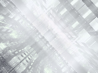 Abstract futuristic portal or data center - digitally generated image