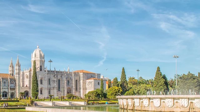 Mosteiro dos Jeronimos, located in the Belem district of Lisbon, Portugal.