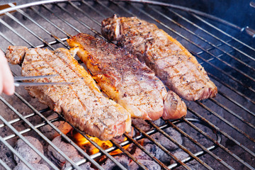 Steak Grillen / Entrecote