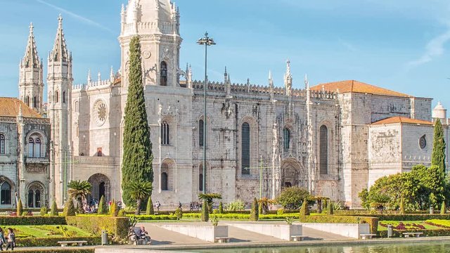 Mosteiro dos Jeronimos, located in the Belem district of Lisbon, Portugal.