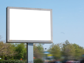 Use as advertising blank billboard
