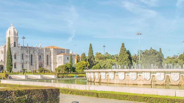 Mosteiro dos Jeronimos, located in the Belem district of Lisbon, Portugal.