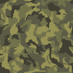 Fototapeta premium Camouflage seamless pattern. Abstract modern vector military backgound.