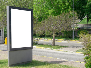 Use as advertising blank billboard
