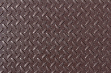 Metal floor plate with diamond pattern, steel plate background