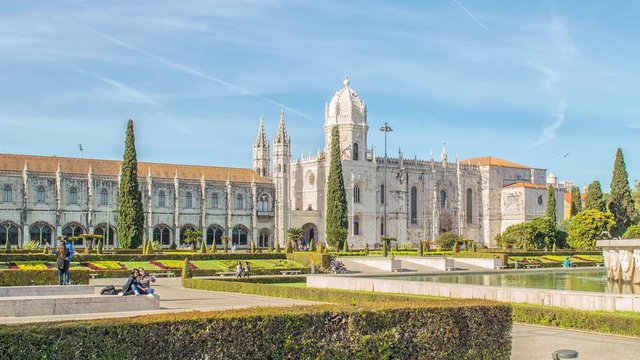 Mosteiro dos Jeronimos, located in the Belem district of Lisbon, Portugal.