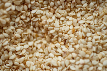 Sesame Seeds. Close up
