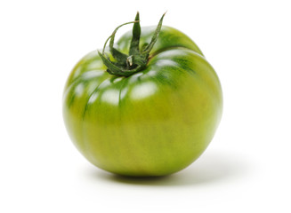 fresh green tomato isolated on white background - Powered by Adobe