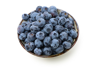 Blueberry on a white background