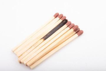 Matches for lighting a fire. Accessories in needed at a domestic farm.