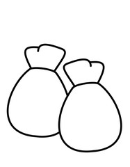 袋1、2(線画)