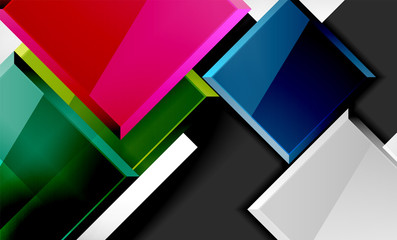 Color squares futuristic abstract background