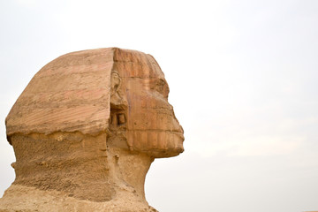 3 November 2012, Egypt-View of the Sphinx in Giza close-up. Copy space